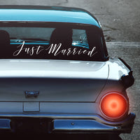 Thumbnail for Just Married Getaway Car Sign Decal Send off car sign ideas Just Married Car Decal Just Married Car Sign Just Married Car Decorations - CD2V