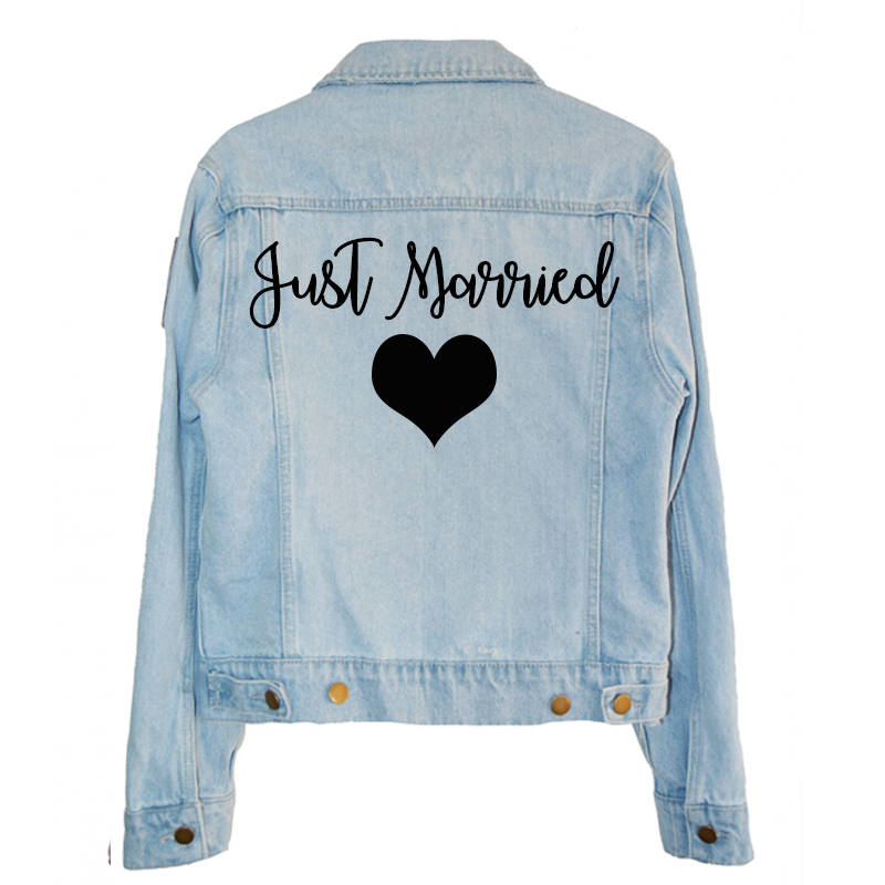 Just Married Iron on Heat Transfer