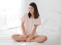 Thumbnail for Monogram PJ set, Satin PJs, Bridesmaids Gifts, Getting Ready Set, Bridesmaid Proposal, Maid of Honor