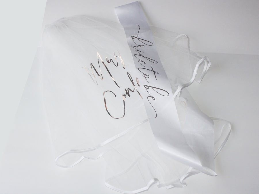 Personalized Future Mrs. Bachelorette Veil & for honeymoon travel