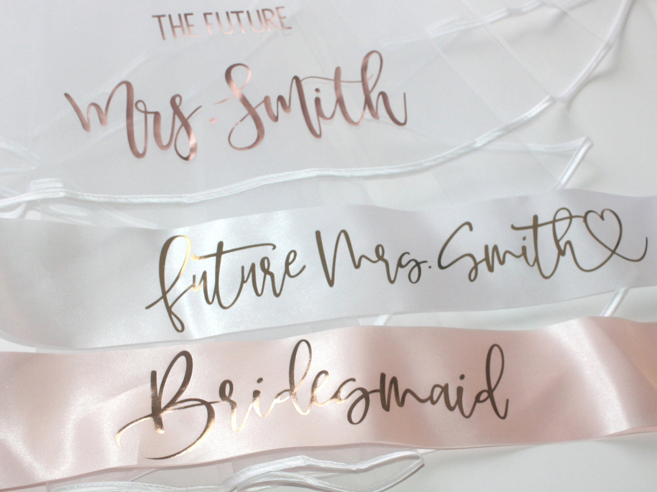 Personalized Veil and sash for Future Mrs