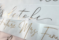 Thumbnail for Personalized Veil and sash for Future Mrs