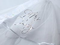 Personalized Veil and sash for Future Mrs