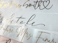Personalized Veil and sash for Future Mrs