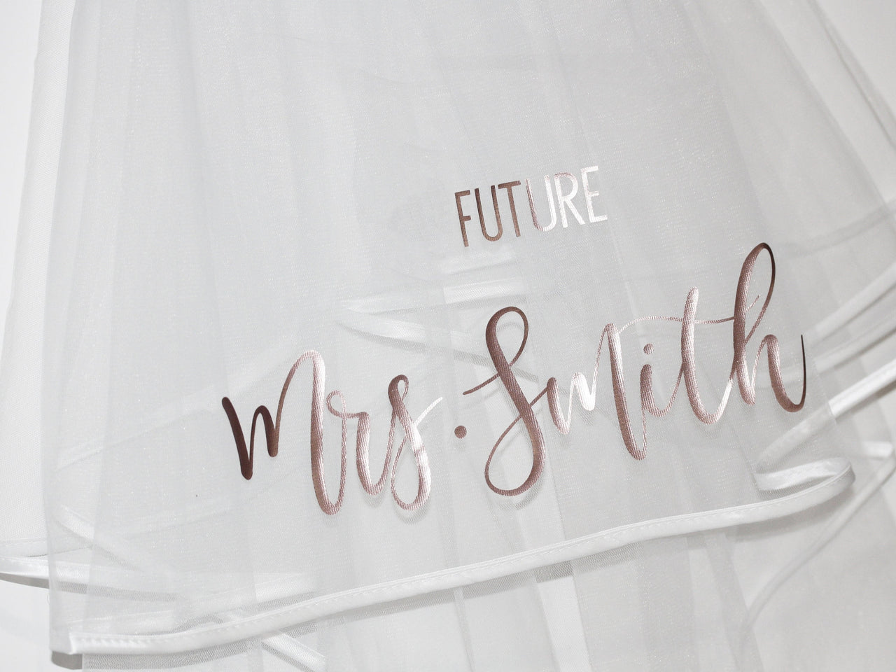 Personalized Veil and sash for Future Mrs