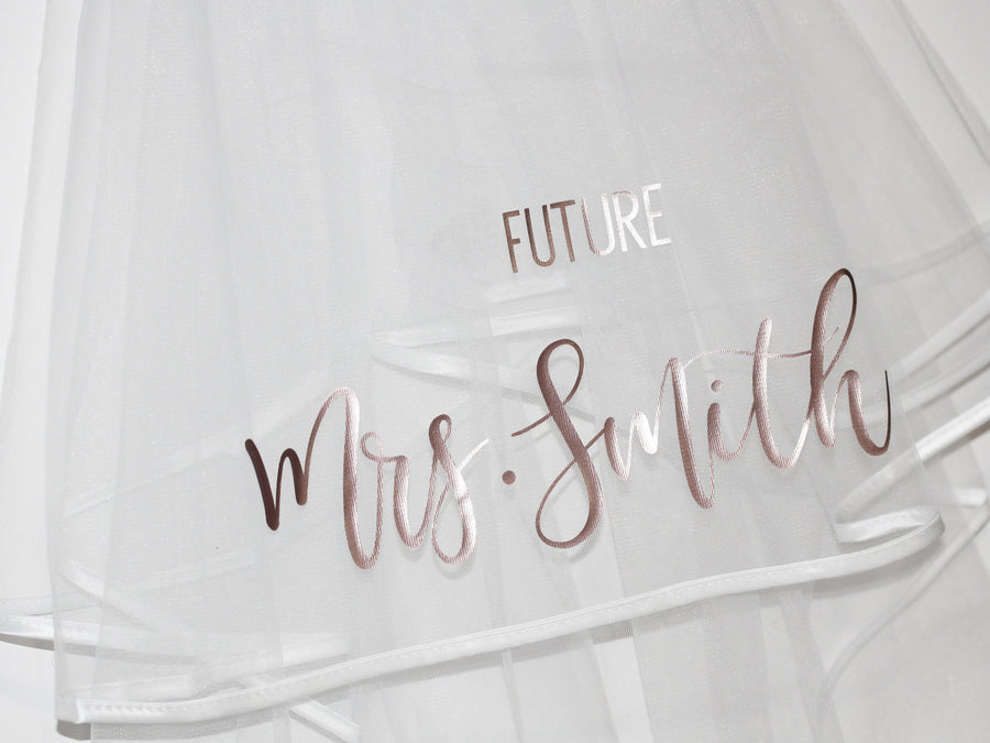 Personalized Veil and sash for Future for bridesmaid proposal