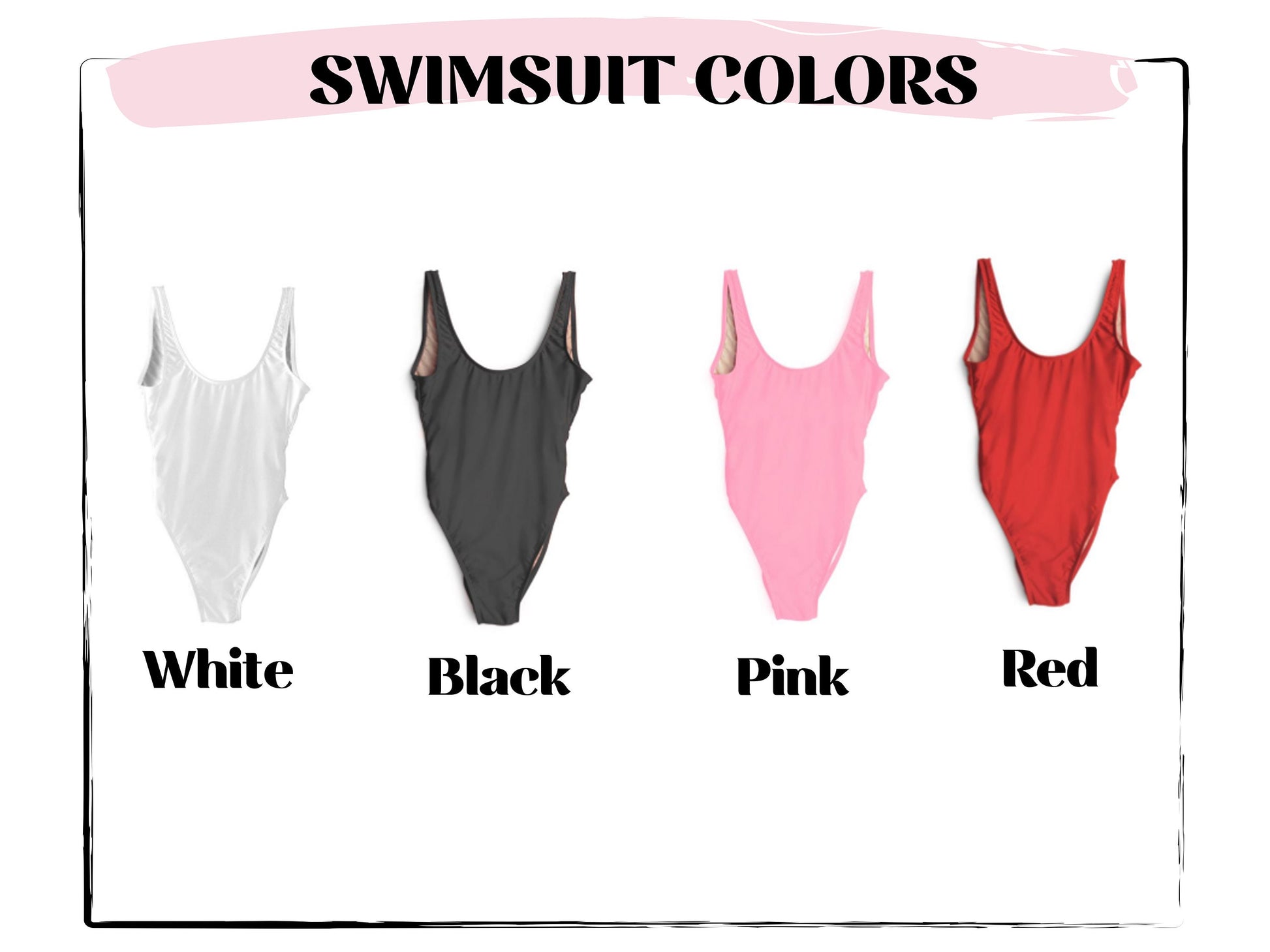 Personalized One Piece Swim Suits