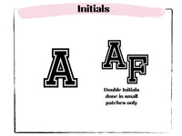 Varsity Letter Patch Crewneck Sweatshirt, Single Initial Monogrammed Chenille Applique Sweatshirt, Bridesmaid Bachelorette gifts 90s Y2K
