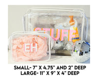 Thumbnail for Personalized Showgirl Clear Toiletry Bag, TSA Approved