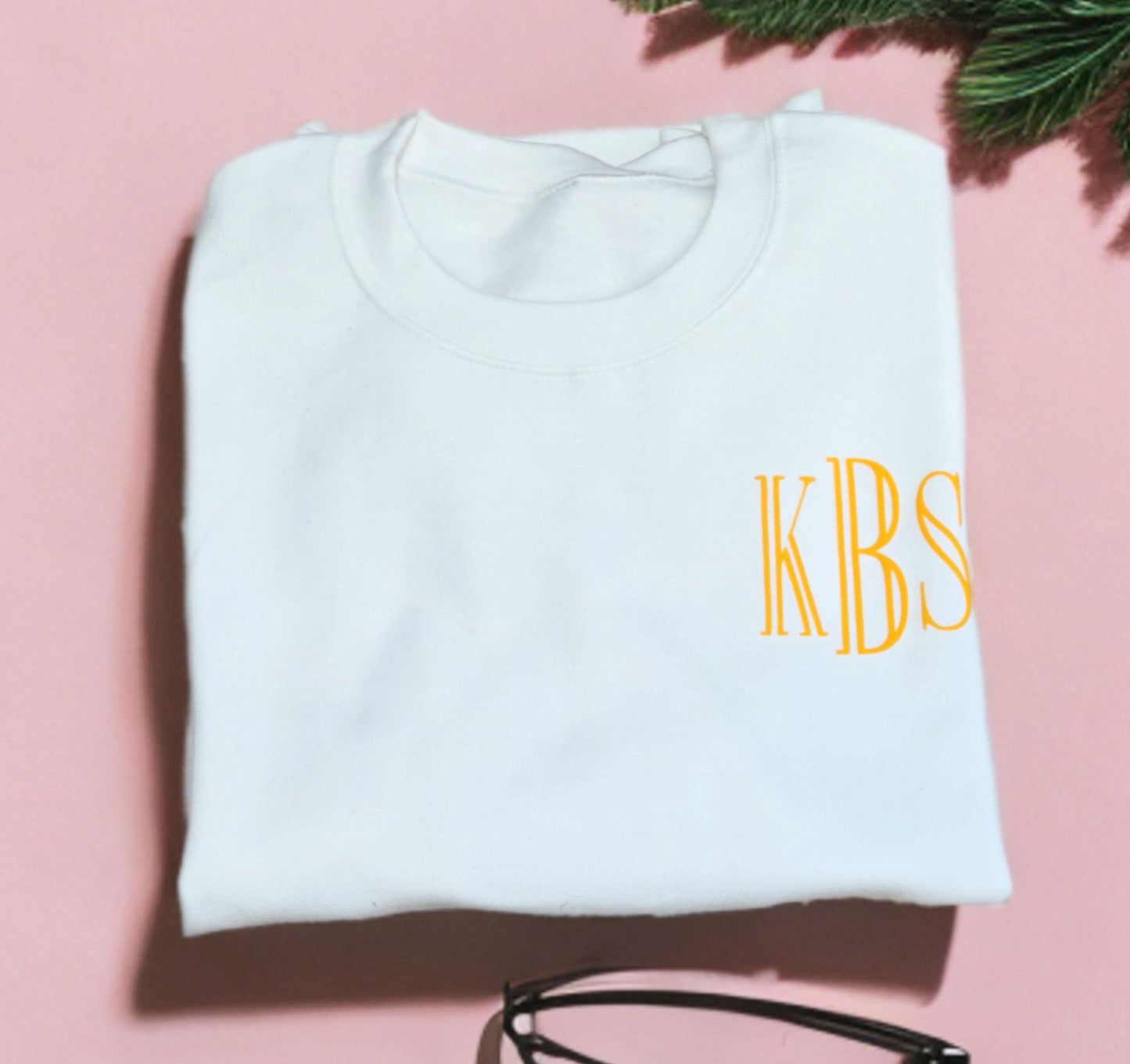 Monogram Sweatshirt, Personalized Crew Neck Pullover, Colorful 3D Puff Print, 90s Y2K preppy college style Gifts for her