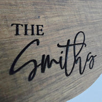 Thumbnail for Engraved Wooden Coasters | Custom Unique Wedding Gift | Personalized Housewarming Gift Set | Last Name Coaster | Newlywed Gift for couple