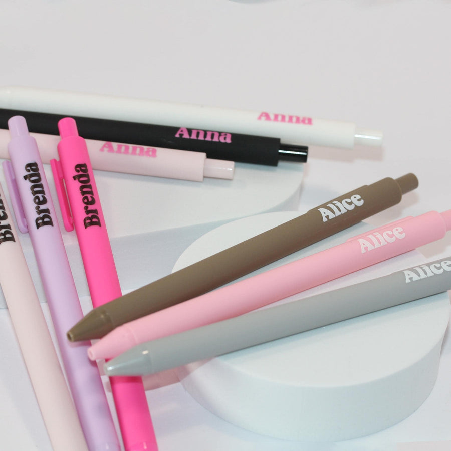Custom printed pen set personalized with name
