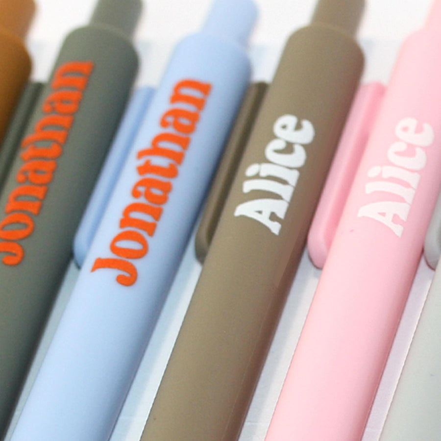 Set of three personalized pens with custom name or saying