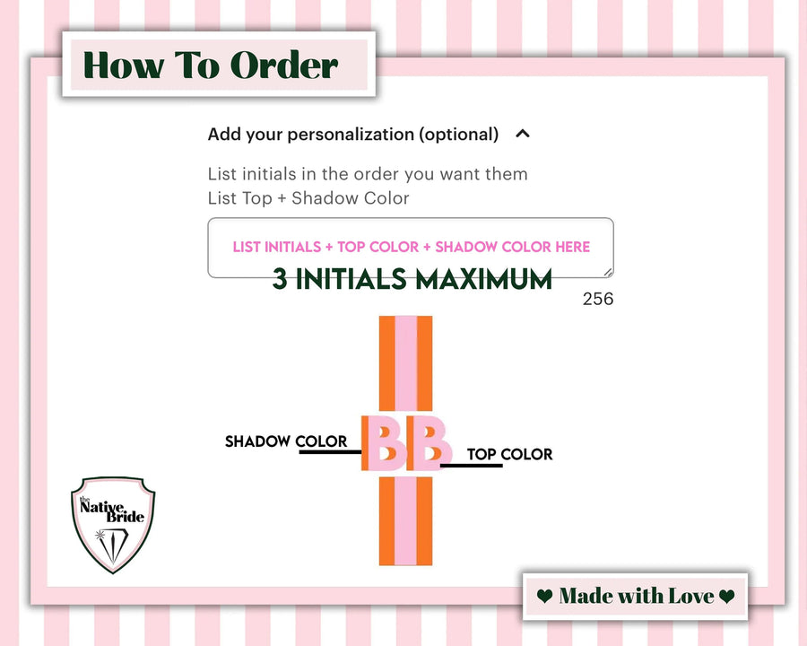 Personalized monogram tumbler for sorority gifts