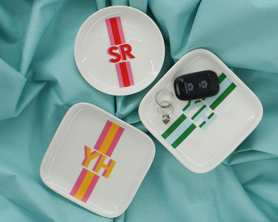Personalized Shadow Monogram Ring Dish, Block Shadow Custom trinket dish, jewelry tray, Bridesmaid proposal box Gifts, bridal shower gift