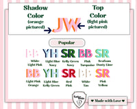 Thumbnail for Motel Keychain Personalized with Shadow Monogram Retro Hotel Keychain Bridesmaid Gifts Bachelorette Gift Preppy Glitter Keychain with Tassel