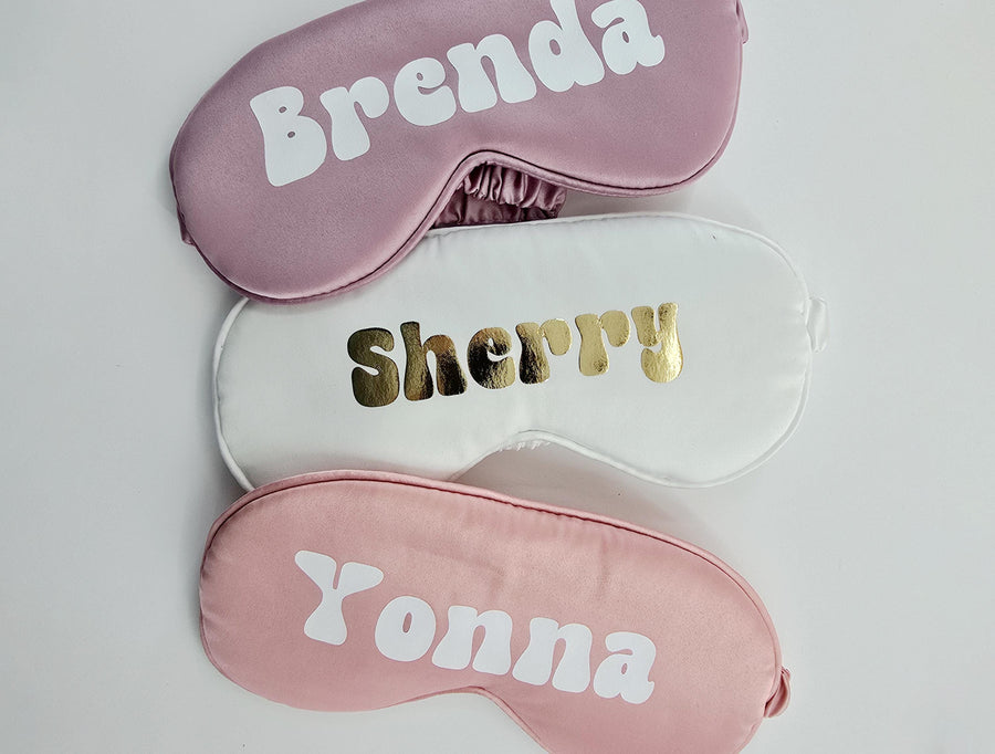 Personalized Sleepmask | Bridesmaid Eye Mask for bridal shower gift