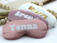 Personalized Sleepmask | Bridesmaid Eye Mask Gifts | Bridal Shower Favor | Getting Ready Accessories | Wedding Day Self Care Gift