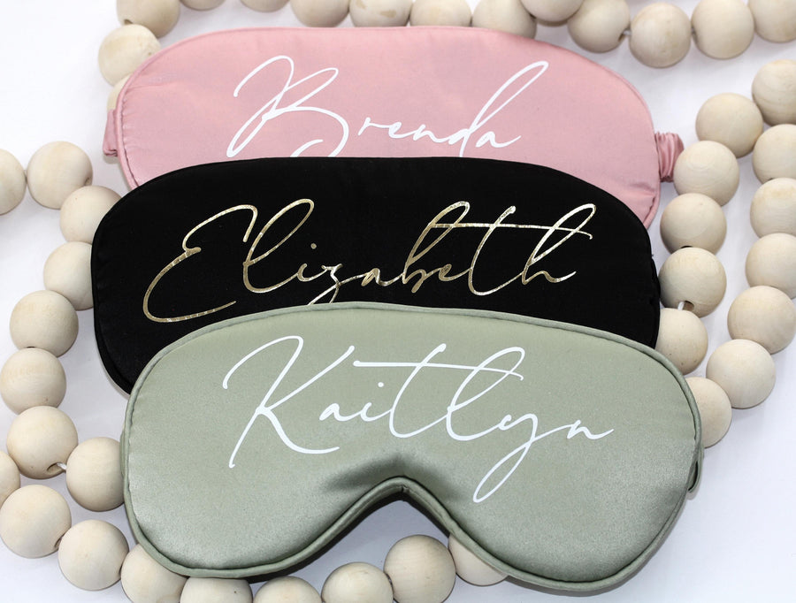 Personalized Sleepmask | Bridesmaid Eye Mask for bridal shower gift