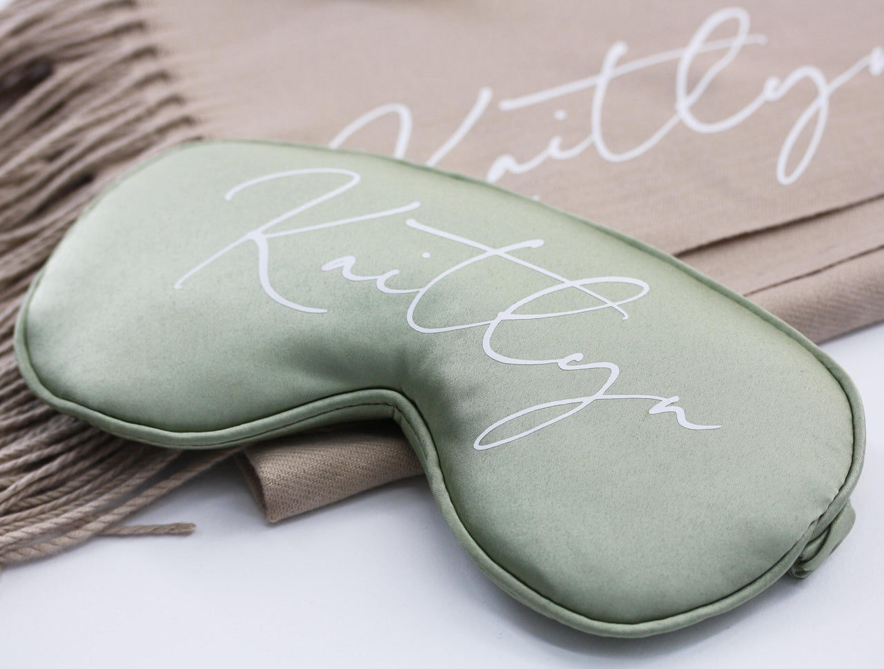 Personalized Sleepmask | Bridesmaid Eye Mask Gifts | Bridal Shower Favor | Getting Ready Accessories | Wedding Day Self Care Gift