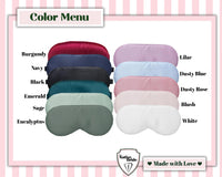 Thumbnail for Personalized Sleepmask | Bridesmaid Eye Mask Gifts | Bridal Shower Favor | Getting Ready Accessories | Wedding Day Self Care Gift