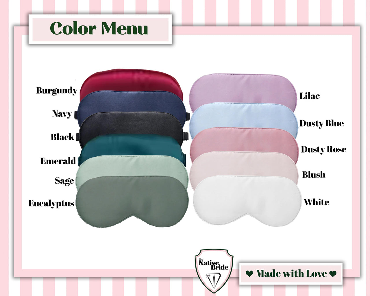 Girls Gone Mild Bachelorette Party Sleepover Gift Set with Personalized Sleep Mask, To Have and To Hold Clip Set and White Diamond Straw