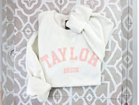 Personalized Love story Crew Neck Pull Over