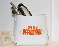 Thumbnail for Life of a Custom Text Catch All Cup Vegan Leather Pen Holder