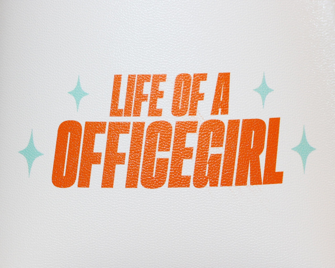 Life of a Custom Text Catch All Cup Vegan Leather Pen Holder