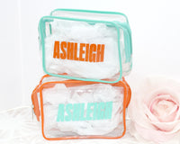 Thumbnail for Personalized Showgirl Clear Toiletry Bag, TSA Approved