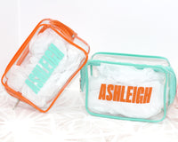 Thumbnail for Personalized Showgirl Clear Toiletry Bag, TSA Approved