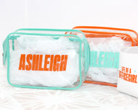 Thumbnail for Personalized Showgirl Clear Toiletry Bag, TSA Approved