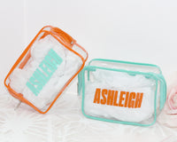 Thumbnail for Personalized Showgirl Clear Toiletry Bag, TSA Approved