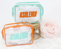 Thumbnail for Personalized Showgirl Clear Toiletry Bag, TSA Approved