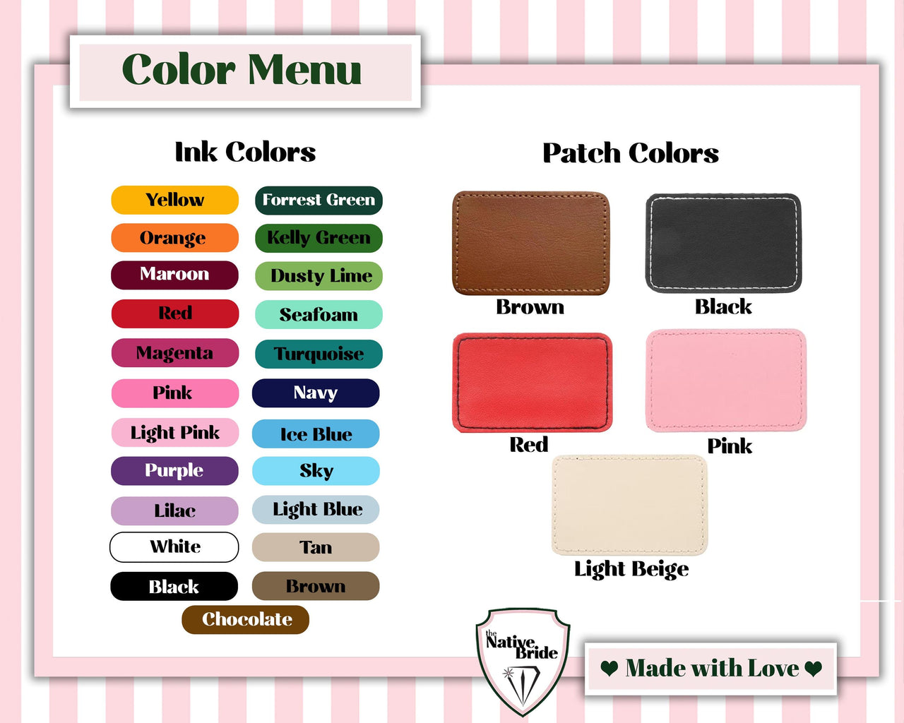 Vegan Leather Catch all Cup with Personalized Shadow Monogram Patch