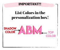 Personalized Vegan Leather Pouch with custom shadow monogram patch and self closing top