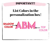 Personalized Vegan Leather Pouch with custom shadow monogram patch and self closing top