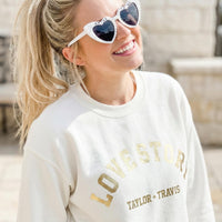 Personalized Love story Crew Neck Pull Over