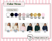 Personalized Love story Crew Neck Pull Over