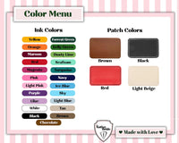 Vegan Leather Catch all Cup with Personalized Shadow Monogram Patch