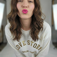 Personalized Love story Crew Neck Pull Over