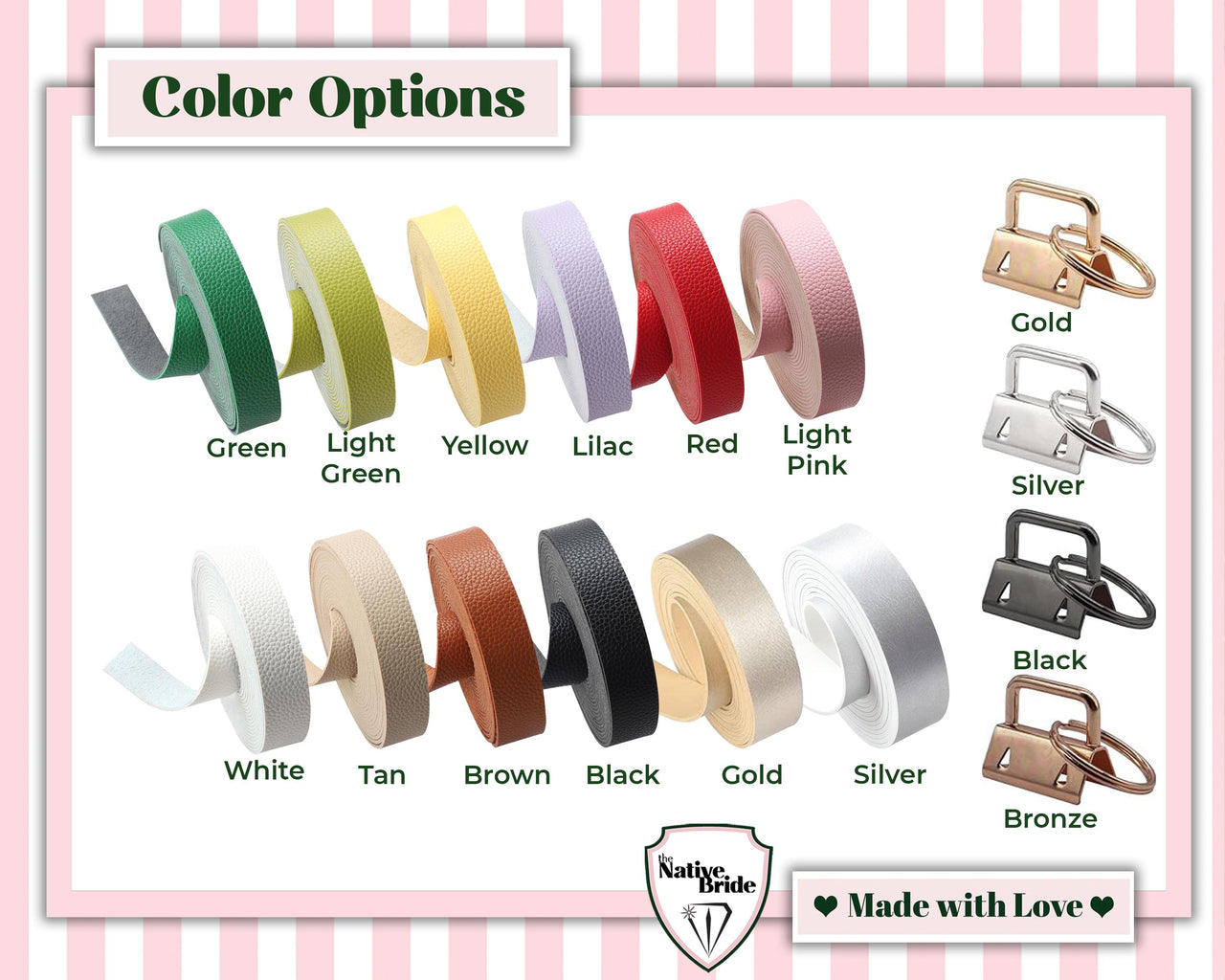 Personalized Bridesmaid Gift Box with Custom Wristlet Keychain