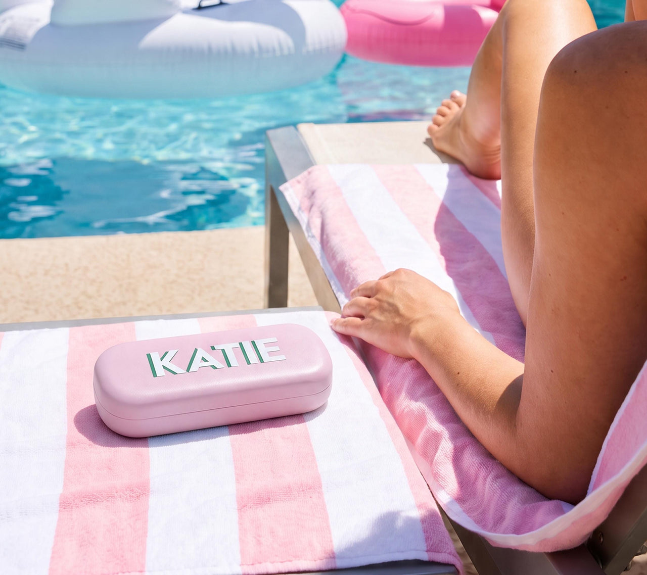 Personalized Shadow Monogram eyeglass sunglass Glasses Case, Custom Name, Pastel Sunglasses Holder