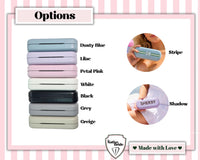 Personalized Shadow Monogram eyeglass sunglass Glasses Case, Custom Name, Pastel Sunglasses Holder