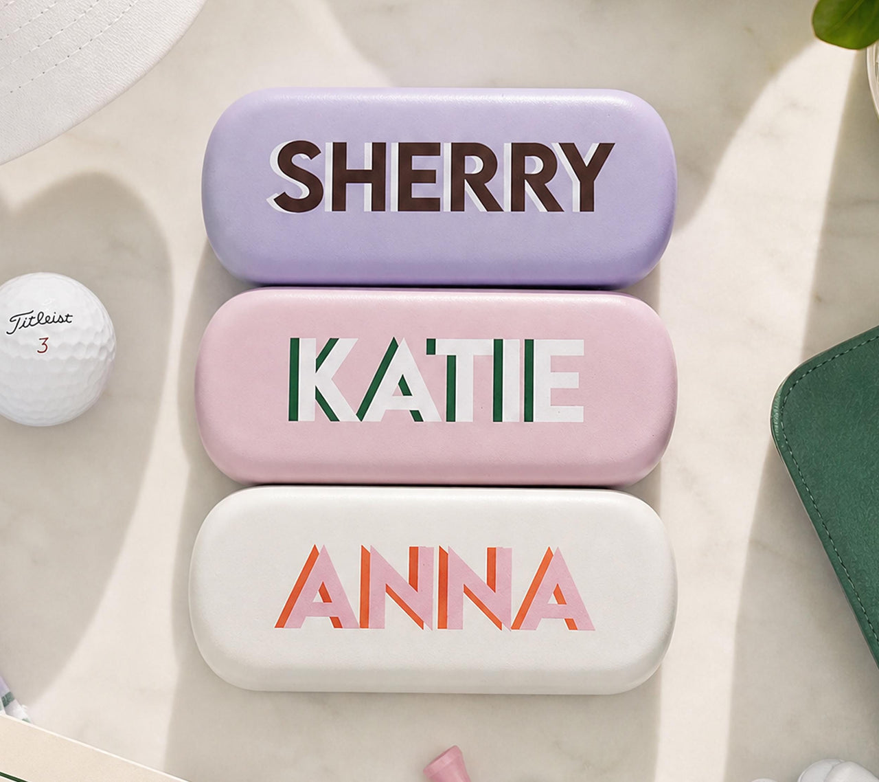 Personalized Shadow Monogram eyeglass sunglass Glasses Case, Custom Name, Pastel Sunglasses Holder