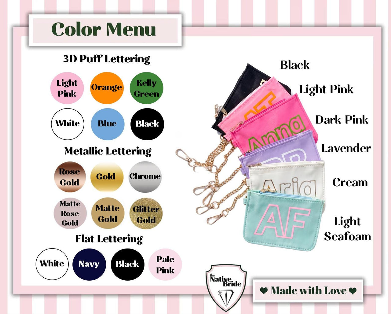 Personalized Coin Pouch Keychain, Mini Keychain zip bag, Small Jewelry Pouch, Portable Cable Bag, Earbud Case, Preppy Y2K Gift