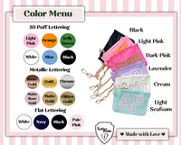 Personalized Coin Pouch Keychain, Mini Keychain zip bag, Small Jewelry Pouch, Portable Cable Bag, Earbud Case, Preppy Y2K Gift