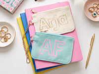 Personalized Coin Pouch Keychain, Mini Keychain zip bag, Small Jewelry Pouch, Portable Cable Bag, Earbud Case, Preppy Y2K Gift