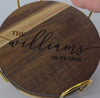 Engraved Wooden Coasters | Custom Unique Wedding Gift | Personalized Housewarming Gift Set | Last Name Coaster | Newlywed Gift for couple