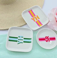 Personalized Shadow Monogram Ring Dish